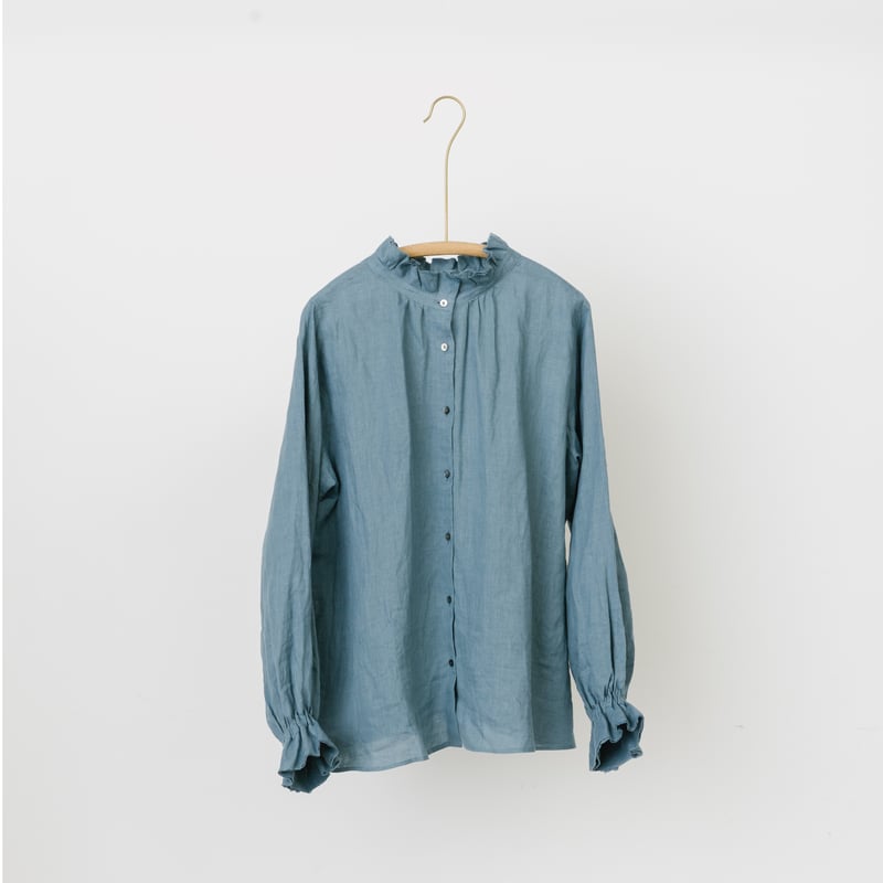 リネンフリルブラウス (5色) | nuuno.