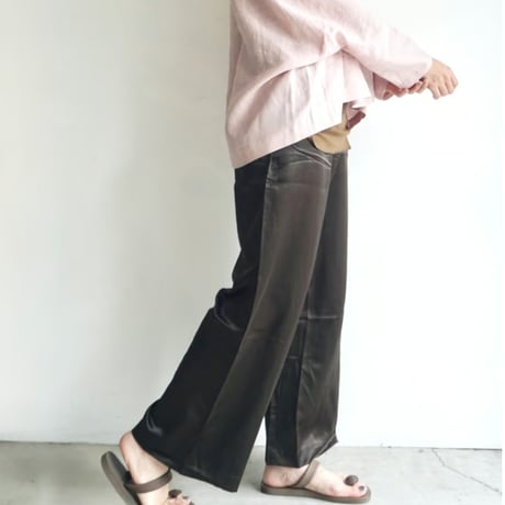 シルクストレートパンツ (2色)