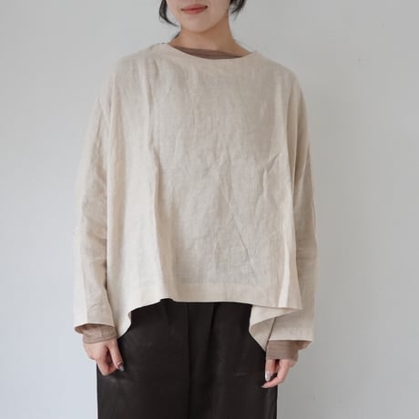 リネンプルオーバー  生成り