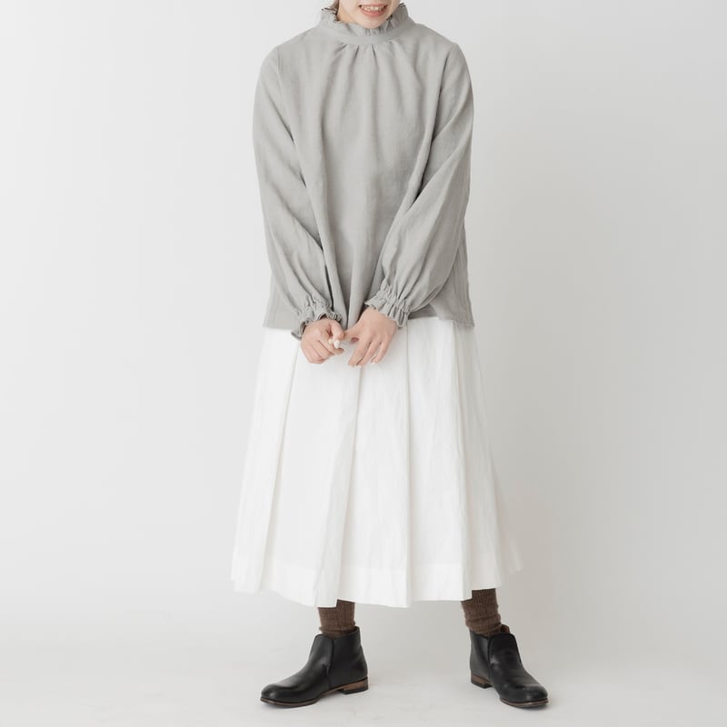 UNMINOU リップルフリルブラウス(BEIGE) UNMINOU リップルフリルブラウス(BEIGE)