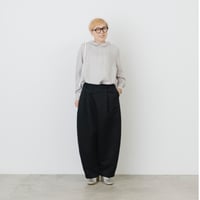 フィグパンツ (綿麻ウール混) [黒]