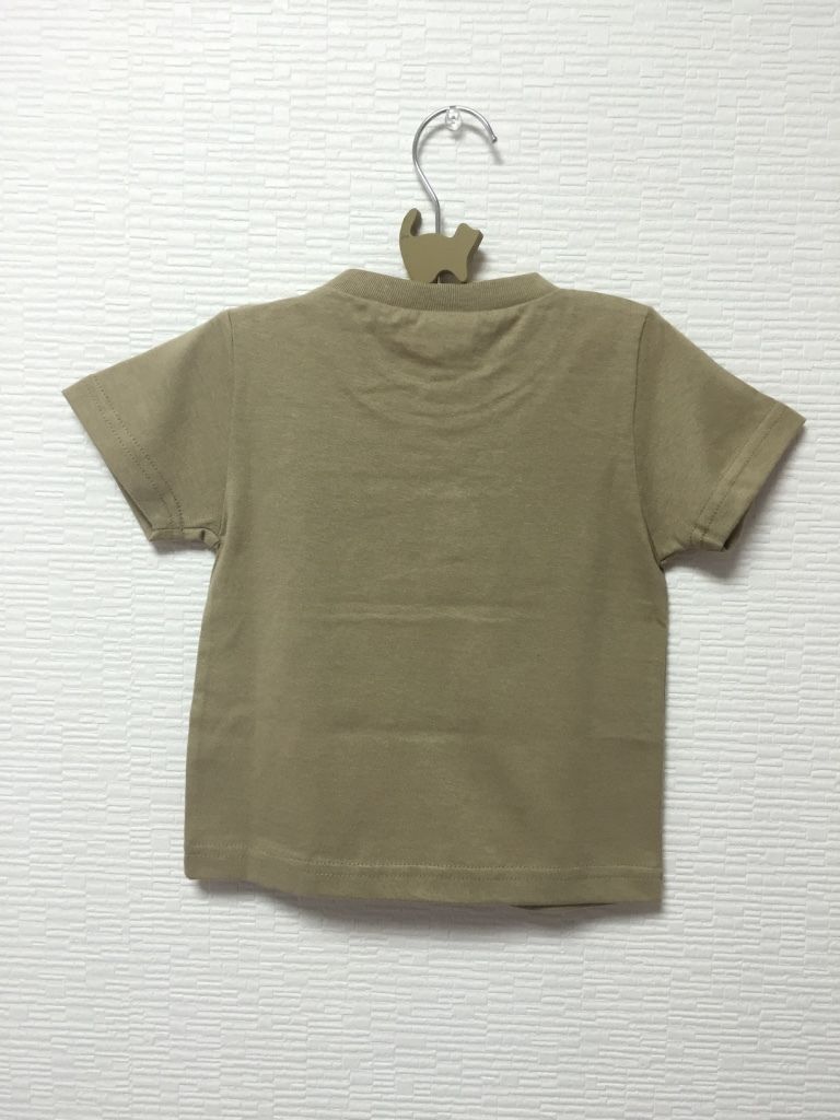 猫舞伎キッズTシャツ カーキ | にゃぶきや