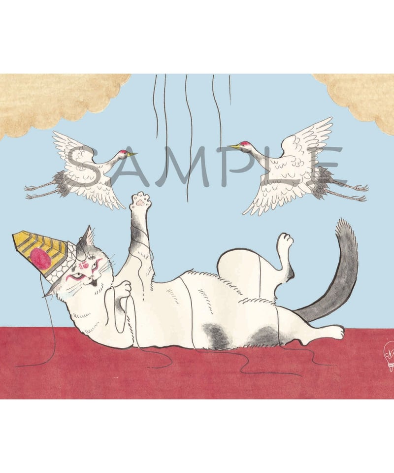 猫舞伎ポストカードセット 〜ありがとう〜 | にゃぶきや