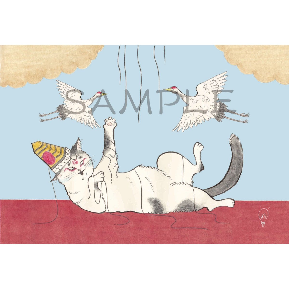 猫舞伎ポストカードセット 〜ありがとう〜 | にゃぶきや