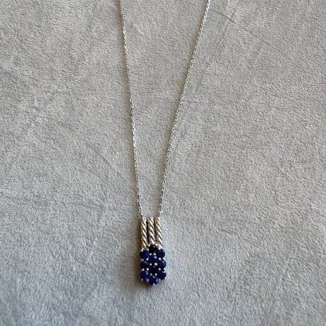 "K18 Color stone necklace.