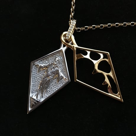 CEORIZ "Jesus" Pendant top. Yellow Gold(top)×White Gold,