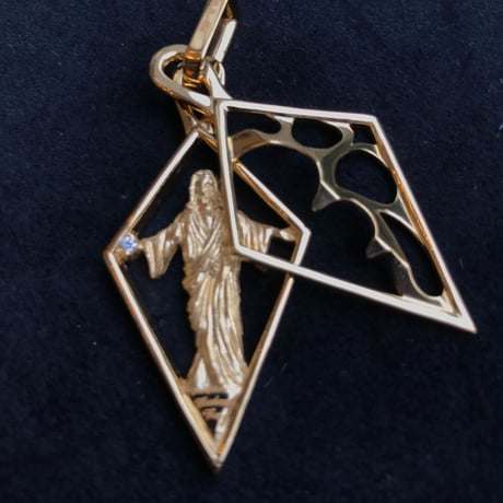CEORIZ"Jesus" Pendant top. Yellow Gold(top)×Yellow Gold.