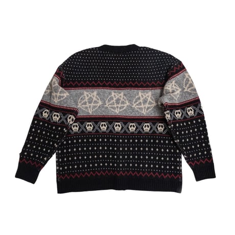 WOOL NORDIC KNIT CARDIGAN