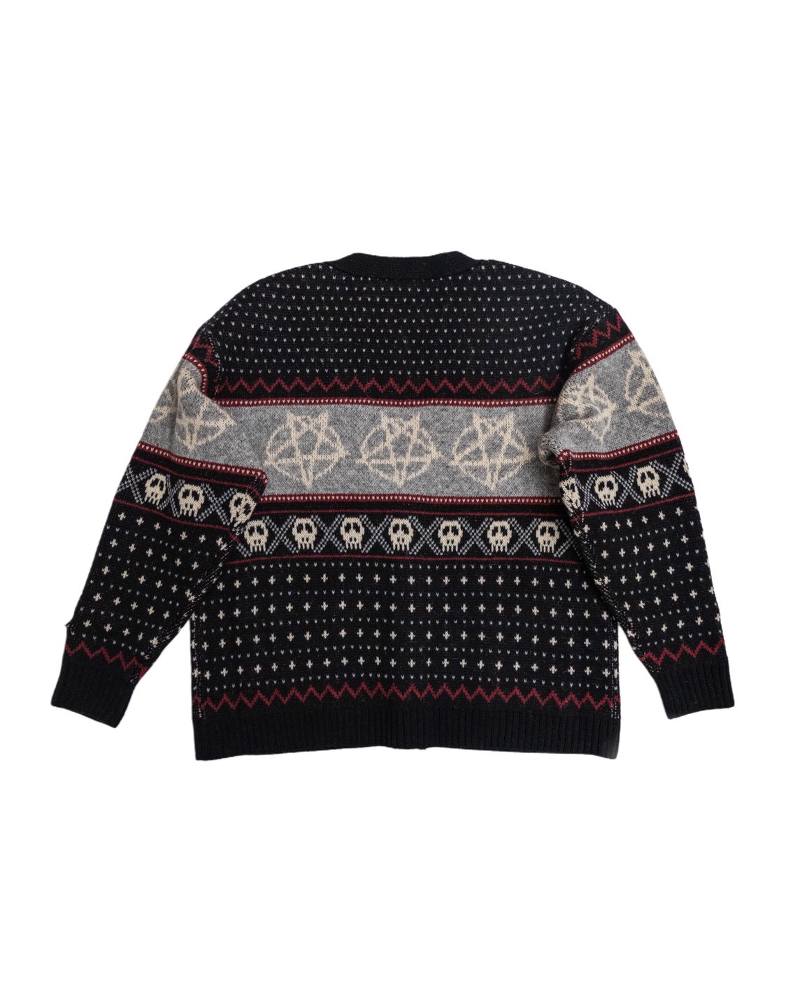 WOOL NORDIC KNIT CARDIGAN | el conductorH ONLIN