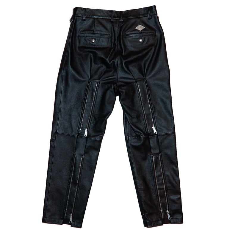 LEATHER BACKZIP TROUSERS | el conductorH ONLINE LEATHER BACKZIP TROUSERS | el conductorH ONLINE