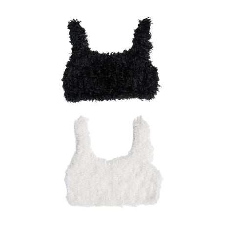 FEATHER KNIT BRA TOP | el conductorH ONLINE STORE
