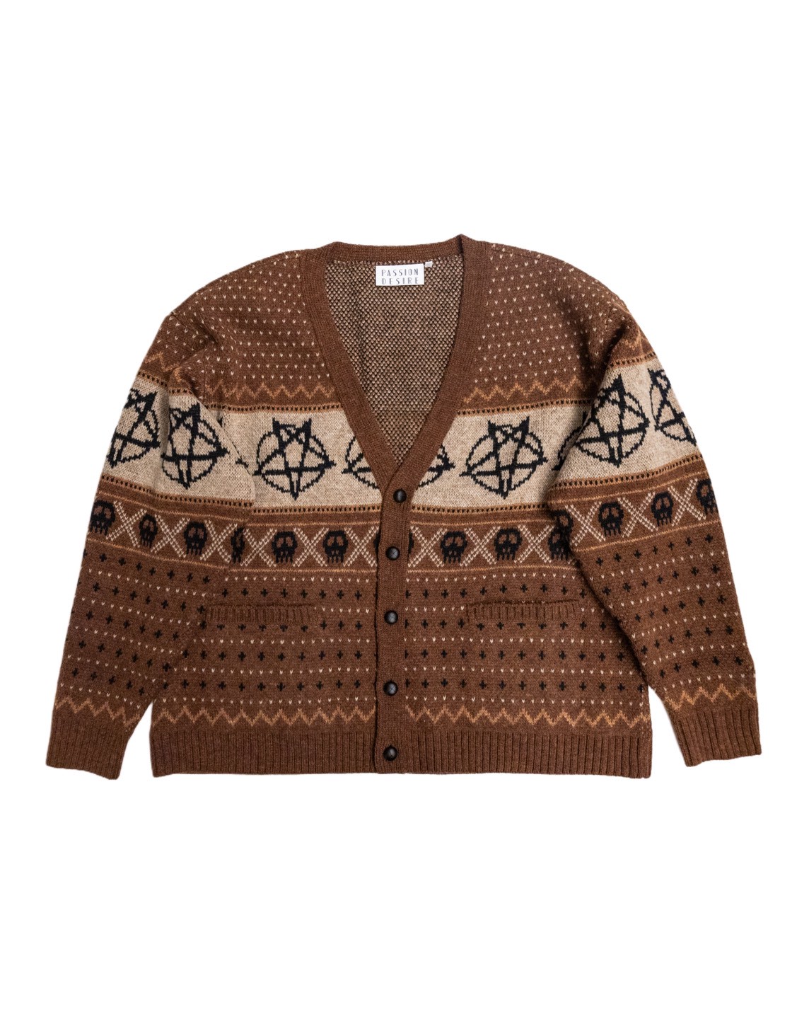 WOOL NORDIC KNIT CARDIGAN | el conductorH ONLIN