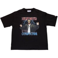 x NISHIMOTO IS THE MOUTH STONE DECORATED T-SHIRT 'THE CONDUCTOR