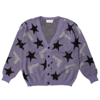 MOHAIR CARDIGAN 'STARS(PPL)