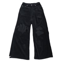 DISTRESSED CORDUROY WIDE TROUSERS