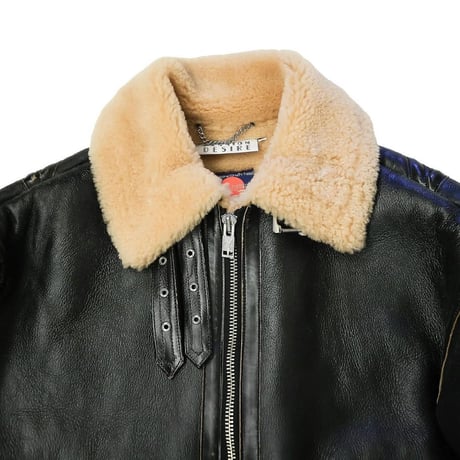 x blackmeans SHEEPSKIN FLIGHT JKT
