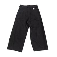 FLANNEL WOOL 4TUCK SUPER WIDE TROUSERS