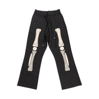 CORD EMBROIDERED COTTON TROUSERS 'BONES