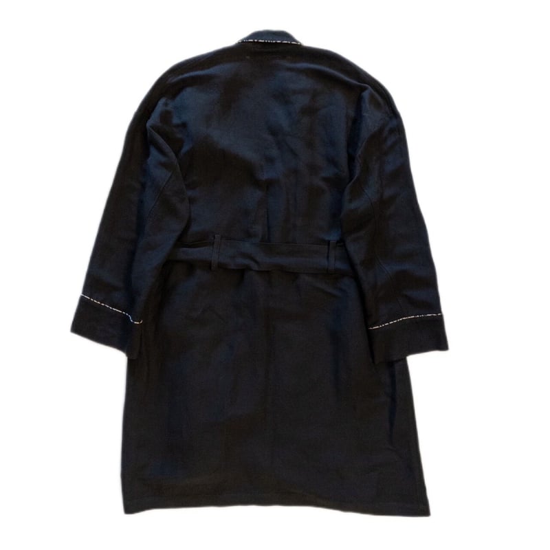 LEOPARD PIPING LINEN ROBE | el conductorH ONLIN
