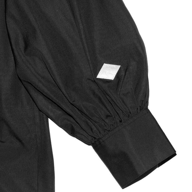 PLEATED PUFF SLEEVE SHIRT(BK) | el conductorH O