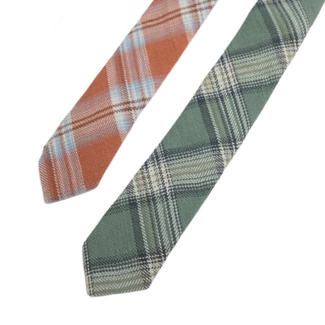 COTTON CHECK NECKTIE S26