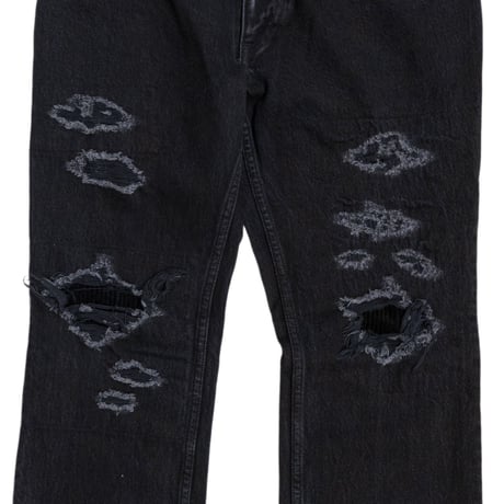 HARDCORE DESTROYED FLARE JEAN TROUSERS