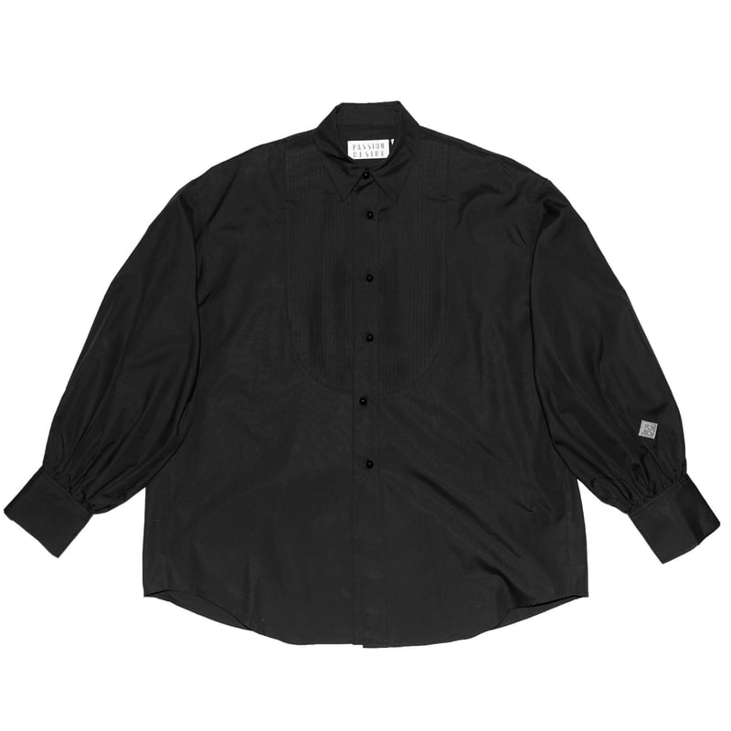 PLEATED PUFF SLEEVE SHIRT(BK) | el conductorH O