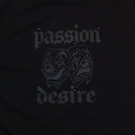 STONE DECORATION T-SHIRT '2FACE (BK)