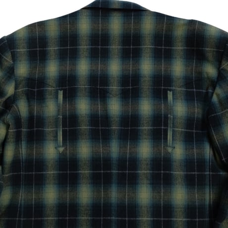 FLANNEL CHECK COWBOY DOUBLE BREASTED JKT