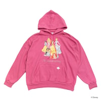 ＜Disney＞ STONE DECORATED HOODIE 'PRINCESSES' PINK