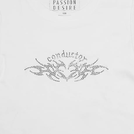 STONE DECORATED HEART TRIBAL MINI T-SHIRT