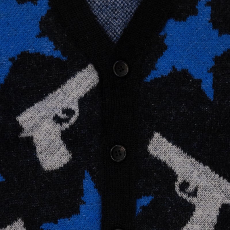 MOHAIR CARDIGAN 'STARS(BK) | el conductorH ONLI