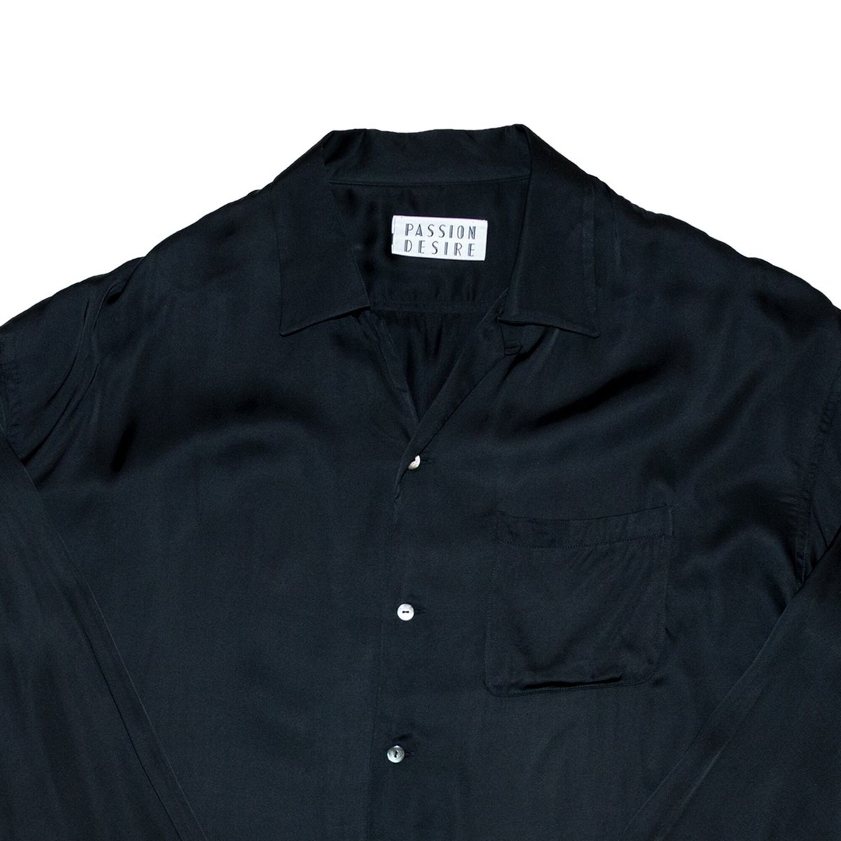 RAYON OPEN COLLAR SHIRT | el conductorH ONLINE