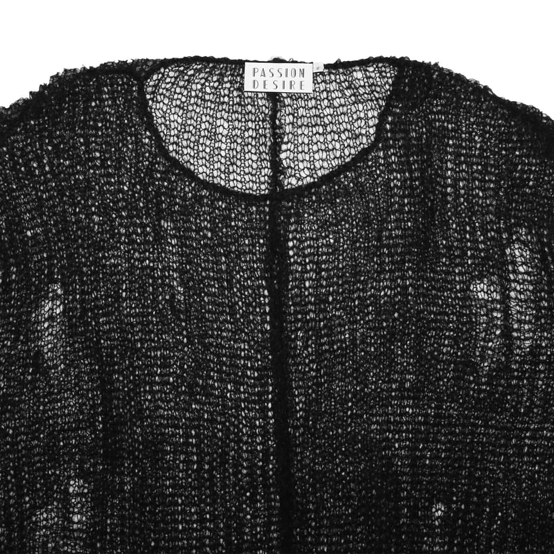 MOHAIR DESTROY KNIT SWEATER  