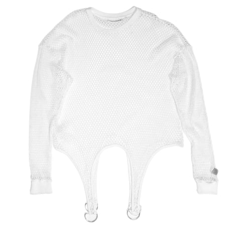 MESH TAIL LONG SLEEVE TOP