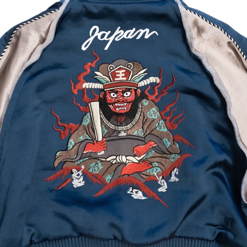 CROPPED YAMA KING EMBROIDERED SOUVENIR JKT | el
