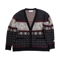 WOOL NORDIC KNIT CARDIGAN