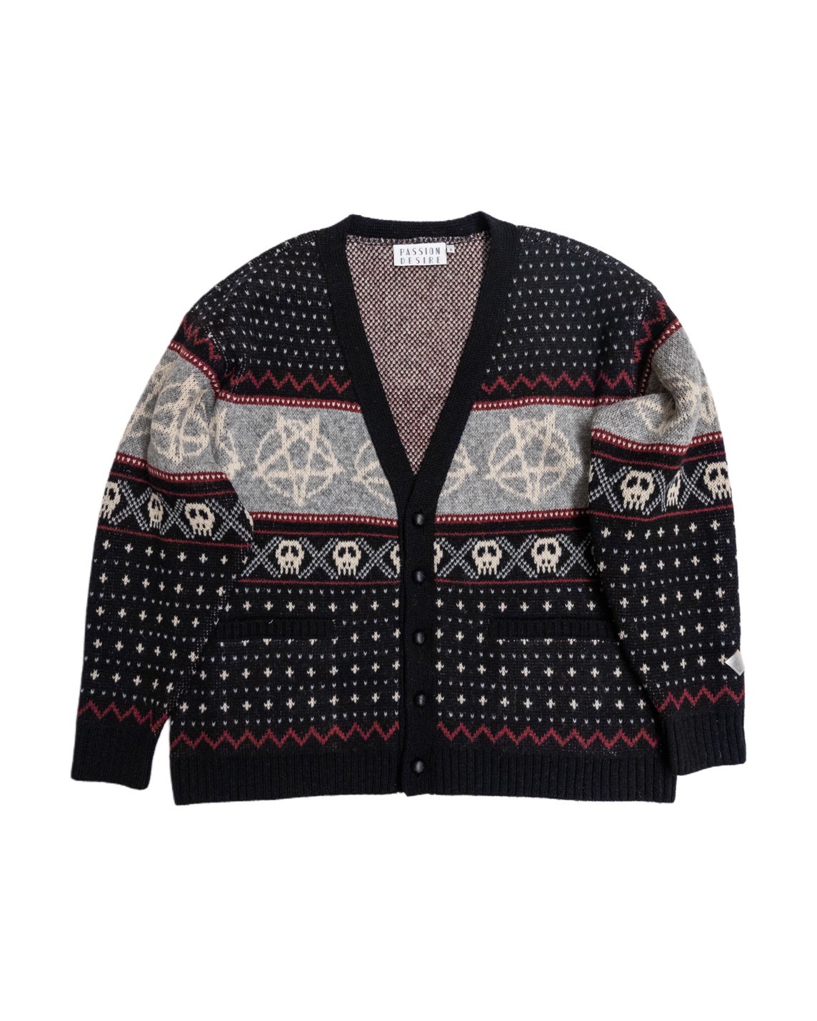WOOL NORDIC KNIT CARDIGAN | el conductorH ONLIN