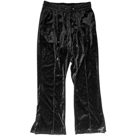 CRUSHED VELOURS JERSEY TROUSERS