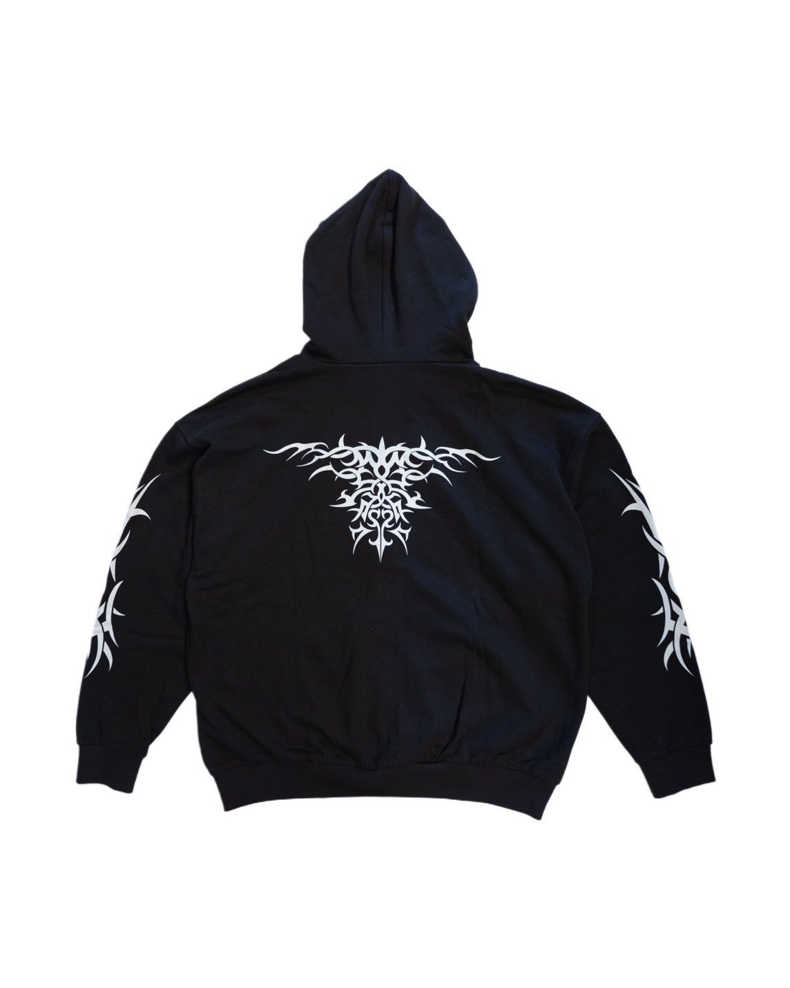 HEART TRIBAL ZIP HOODED SWEATER | el conductorH