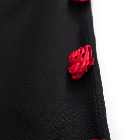 SIDELINE ROSE COTTON FLARE TROUSERS