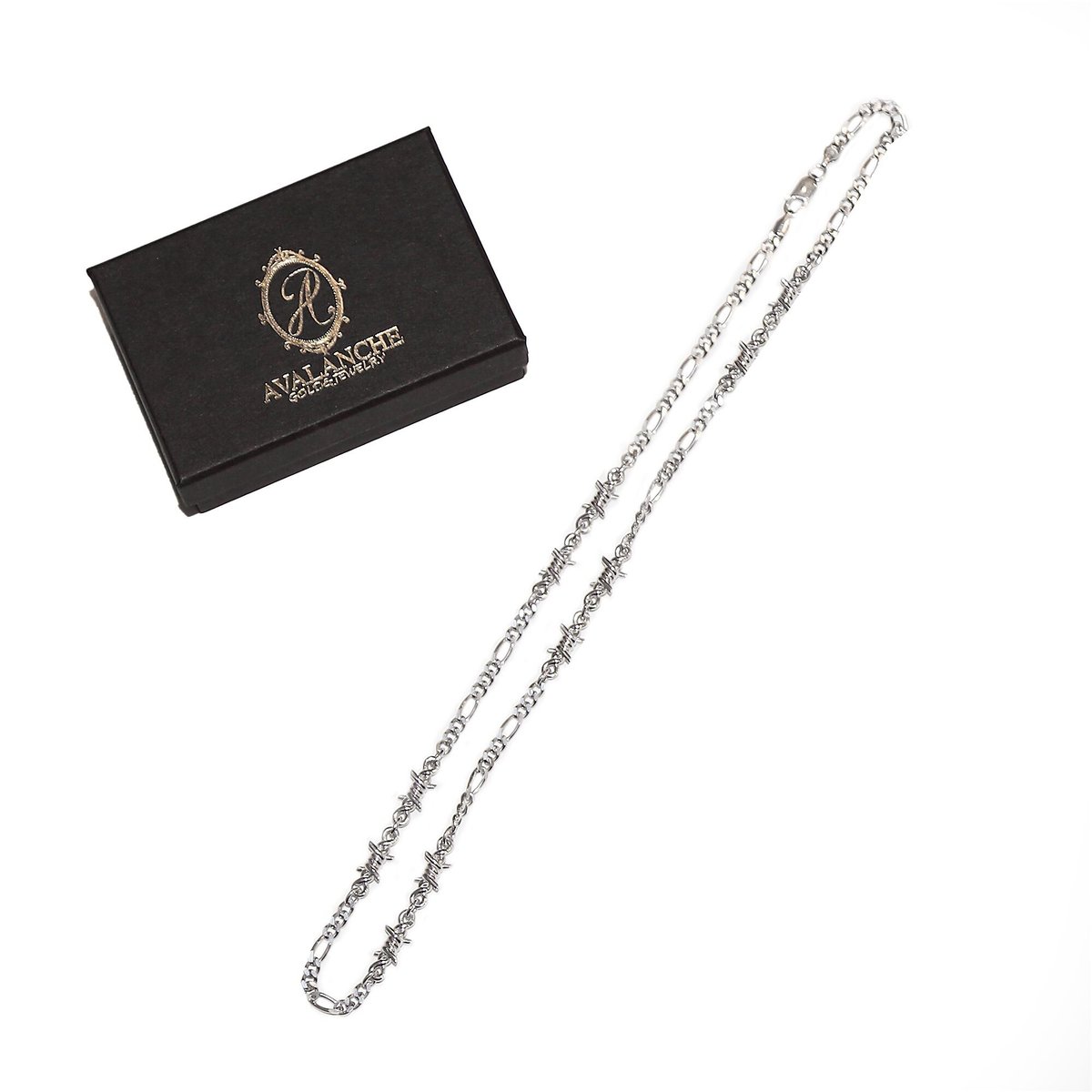 x AVALANCHE GOLD&JEWELRY COMIBINATION WIRE NECKLACE x AVALANCHE GOLD&JEWELRY COMIBINATION WIRE NECKLACE