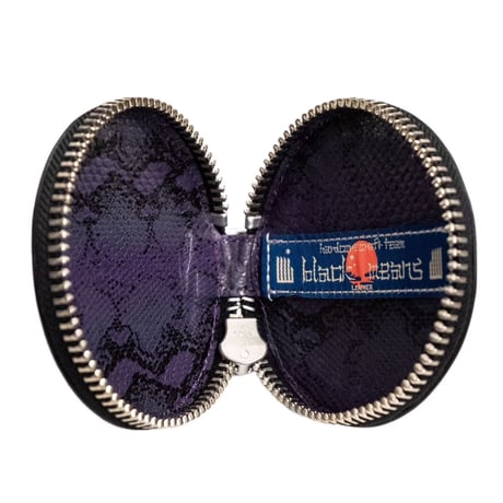 x blackmeans  LEATHER CIRCLE POUCH