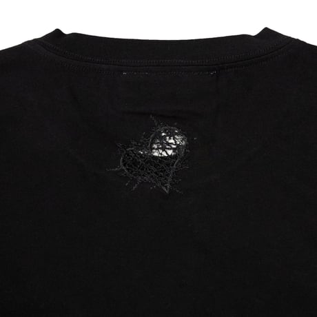 BROKEN HEART EMBROIDERED T-SHIRT(BK)