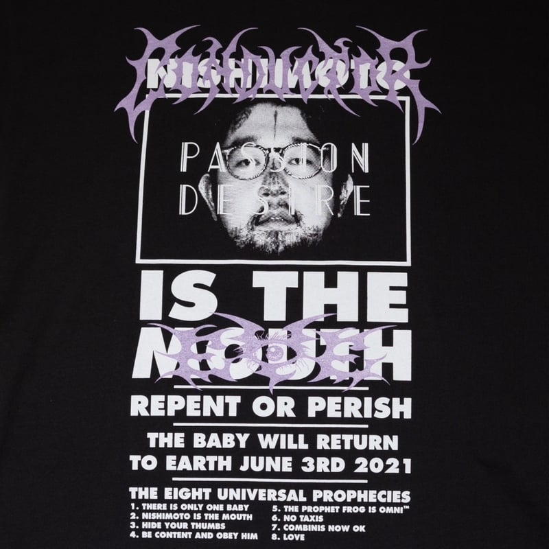 TASHIRO IS THE MOUTH COLLAGE XL ホワイト　新品 NISHIMOTO IS THE MOUTH (ニシモトイズザマウス) CLASSIC S/S