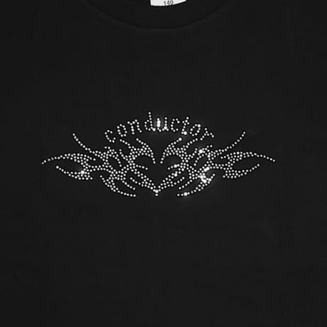 STONE DECORATED HEART TRIBAL MINI T-SHIRT
