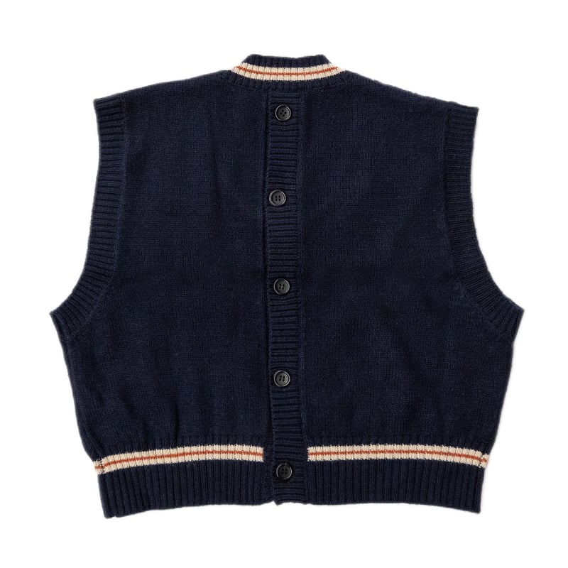 CROPPED TILDEN KNIT VEST | el conductorH ONLINE