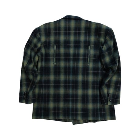 FLANNEL CHECK COWBOY DOUBLE BREASTED JKT