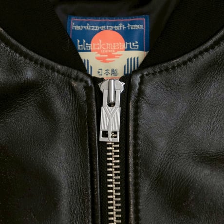 x blackmeans DISTRESSED LEATHER FLIGHT JKT