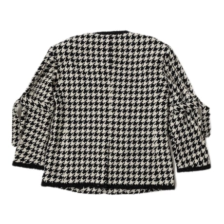 MIXED TWEED NO COLLAR BONDAGE JKT